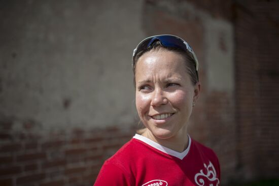 Russian speed skater Olga Graf