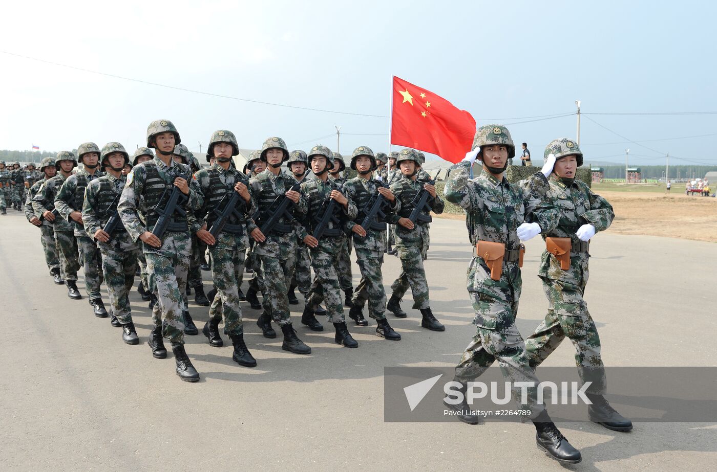 Joint Russian-Chinese exercises Peace Mission-2013