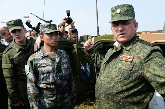 Joint Russian-Chinese exercises Peace Mission-2013