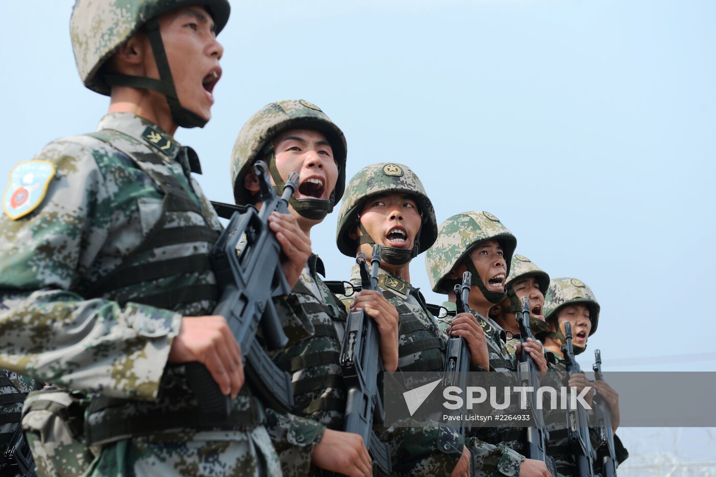 Joint Russian-Chinese exercises Peace Mission-2013