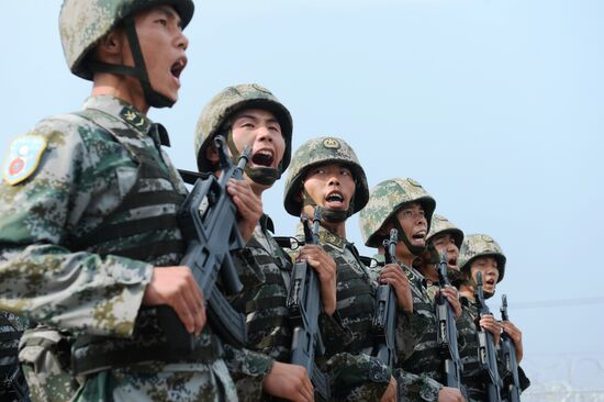 Joint Russian-Chinese exercises Peace Mission-2013