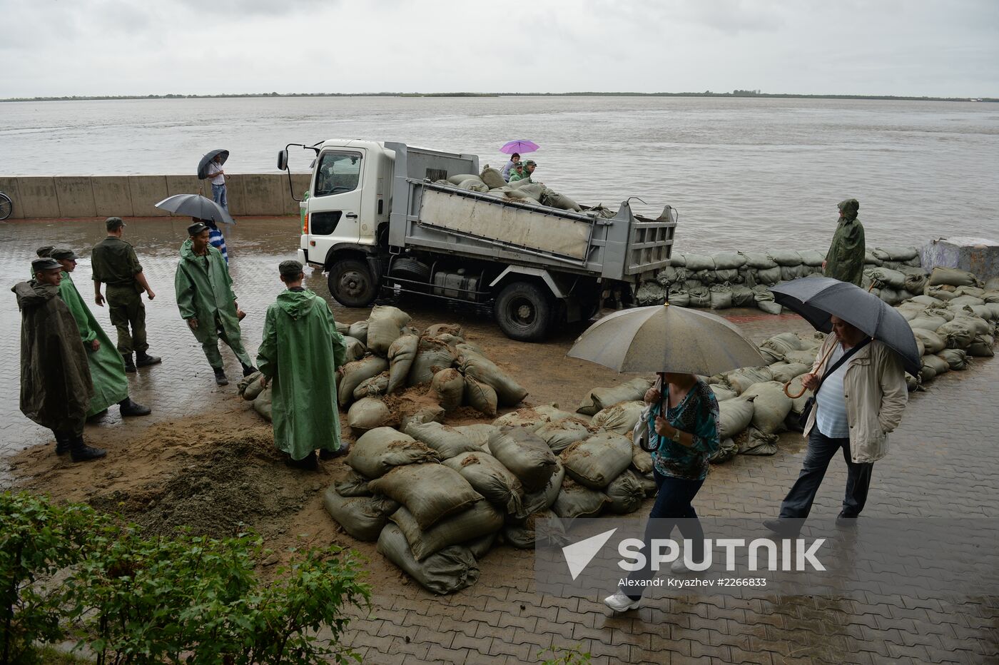 Flood situation in Khabarovsk