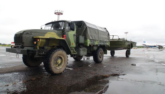 Motor boats sent to eliminate consequences of floods