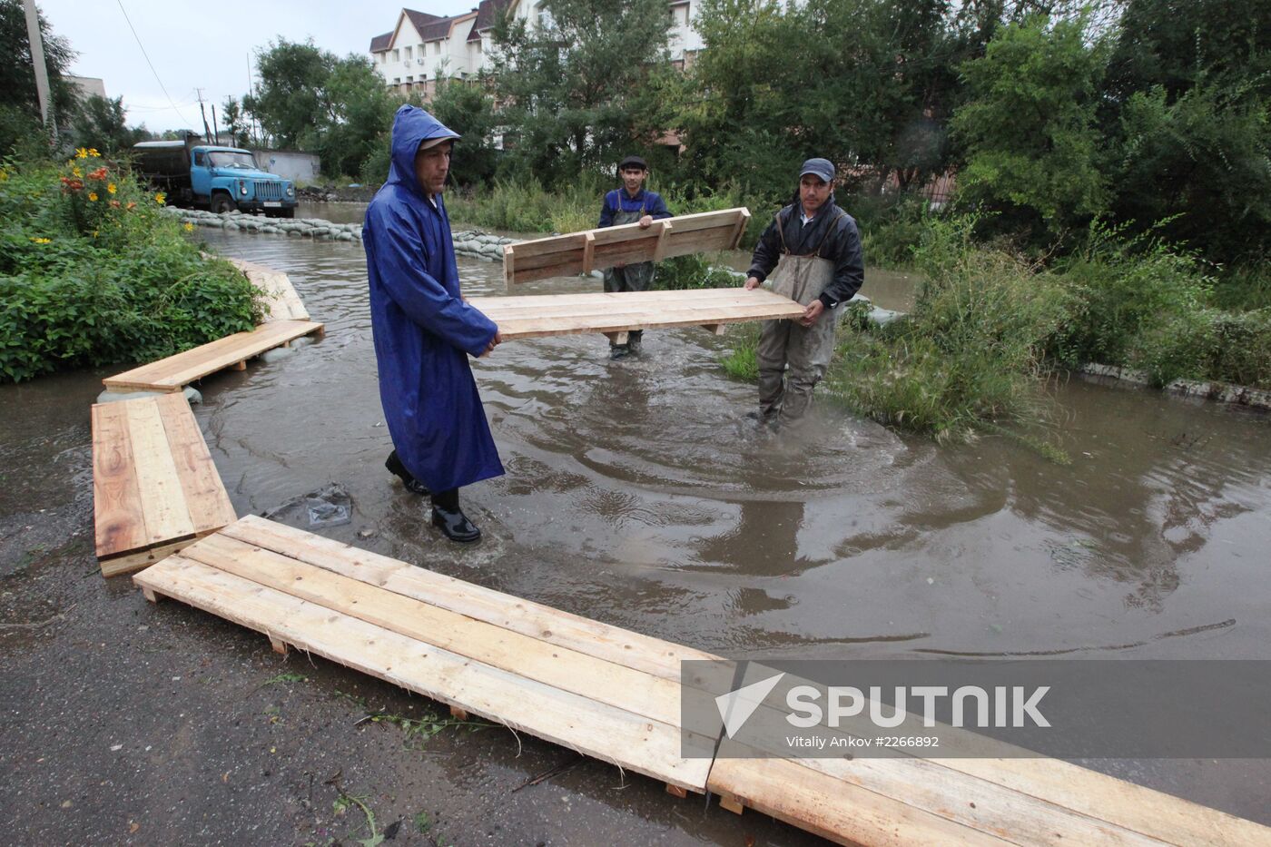Flood situation in Khabarovsk