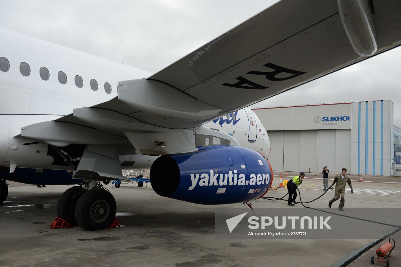 Assembly of Sukhoi Superjet airliners in Komsomolsk-on-Amur