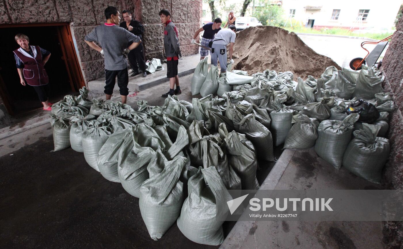 Flood situation in Khabarovsk