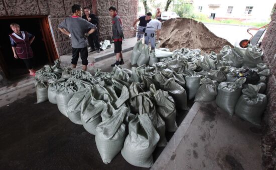 Flood situation in Khabarovsk