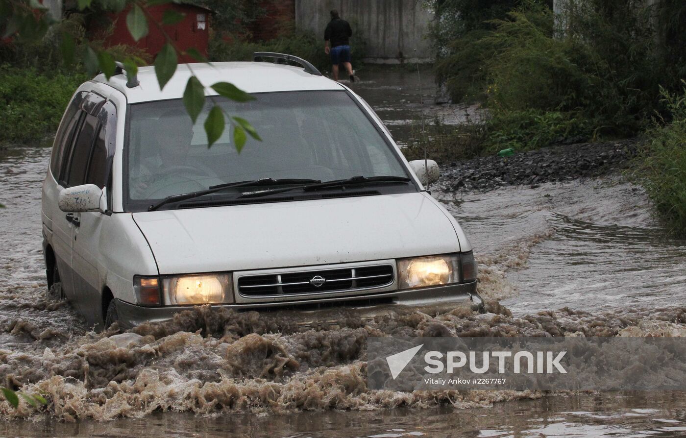 Flood situation in Khabarovsk