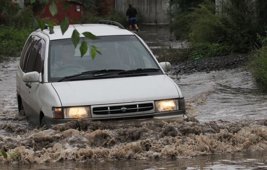 Flood situation in Khabarovsk