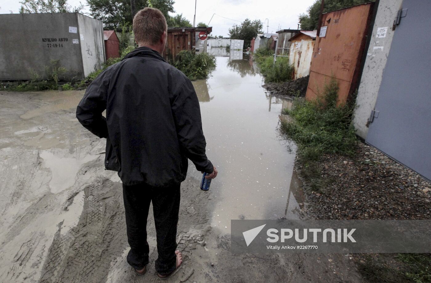 Flood situation in Khabarovsk