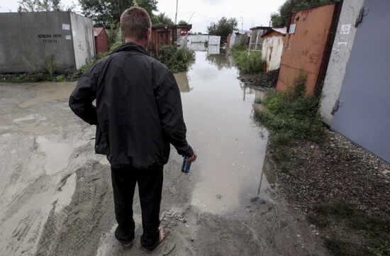 Flood situation in Khabarovsk
