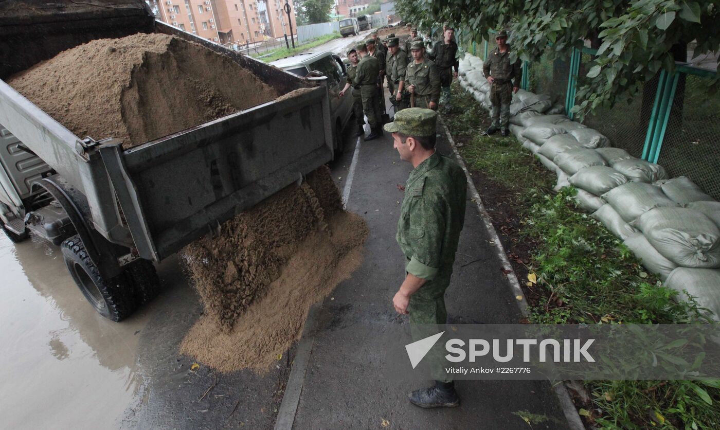Flood situation in Khabarovsk