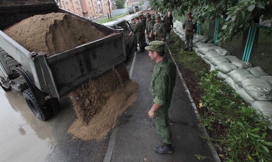 Flood situation in Khabarovsk
