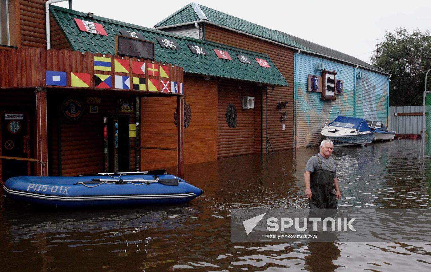 Flood situation in Khabarovsk