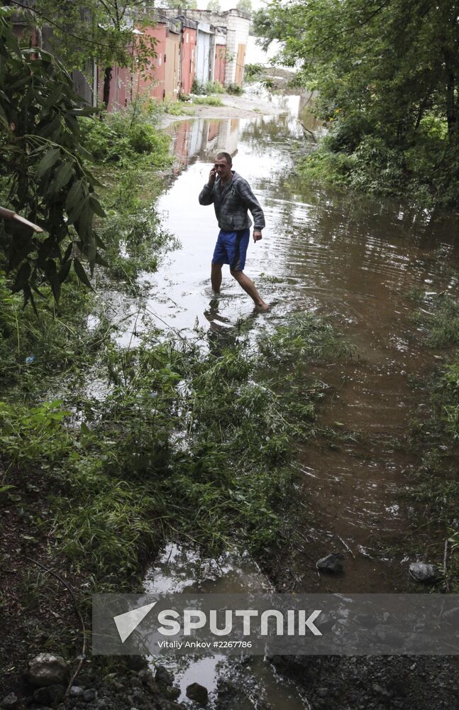 Flood situation in Khabarovsk
