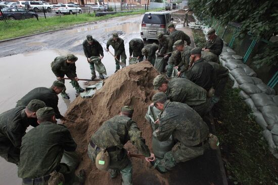 Flood situation in Khabarovsk