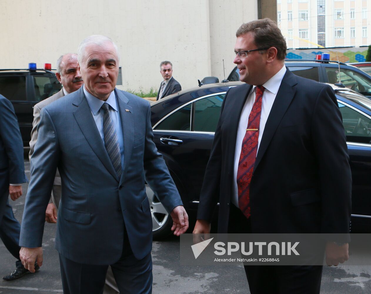 South Ossetia President Leonid Tibilov visits RIA Novosti