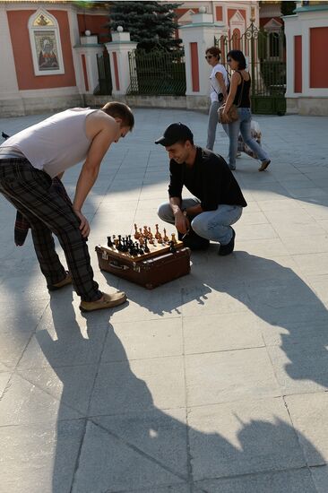 Pedestrian area on Nikolskaya Street, Moscow