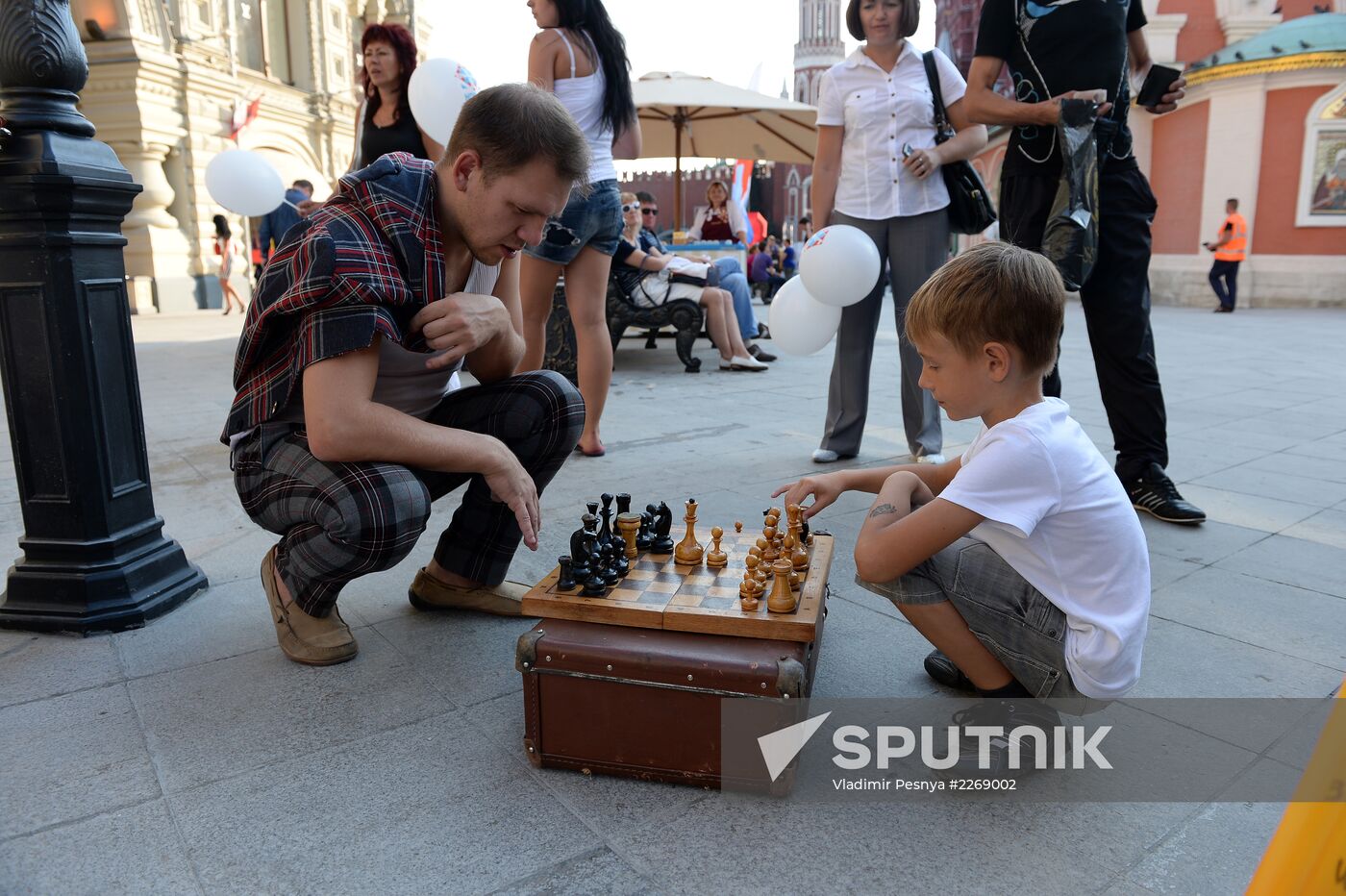 Pedestrian area on Nikolskaya Street, Moscow