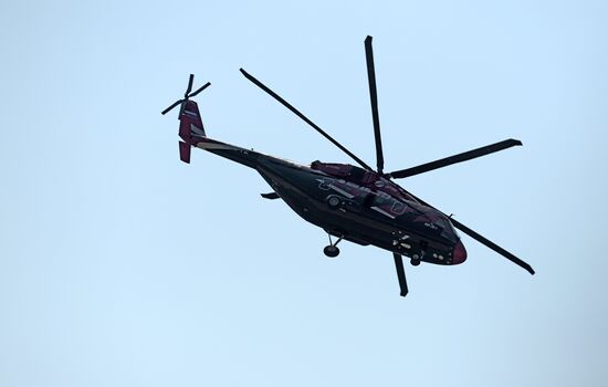 Training flights for air show MAKS-2013