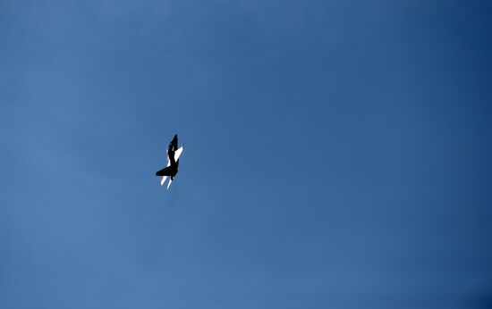 Training flights for air show MAKS-2013