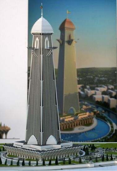 Time capsule laying ceremony at Grozny City-2 construction site