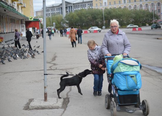 Vorkuta. Workdays and holidays