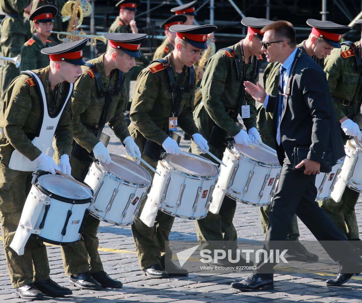 Spasskaya Tower festival rehearsal