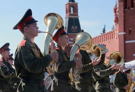 Spasskaya Tower festival rehearsal