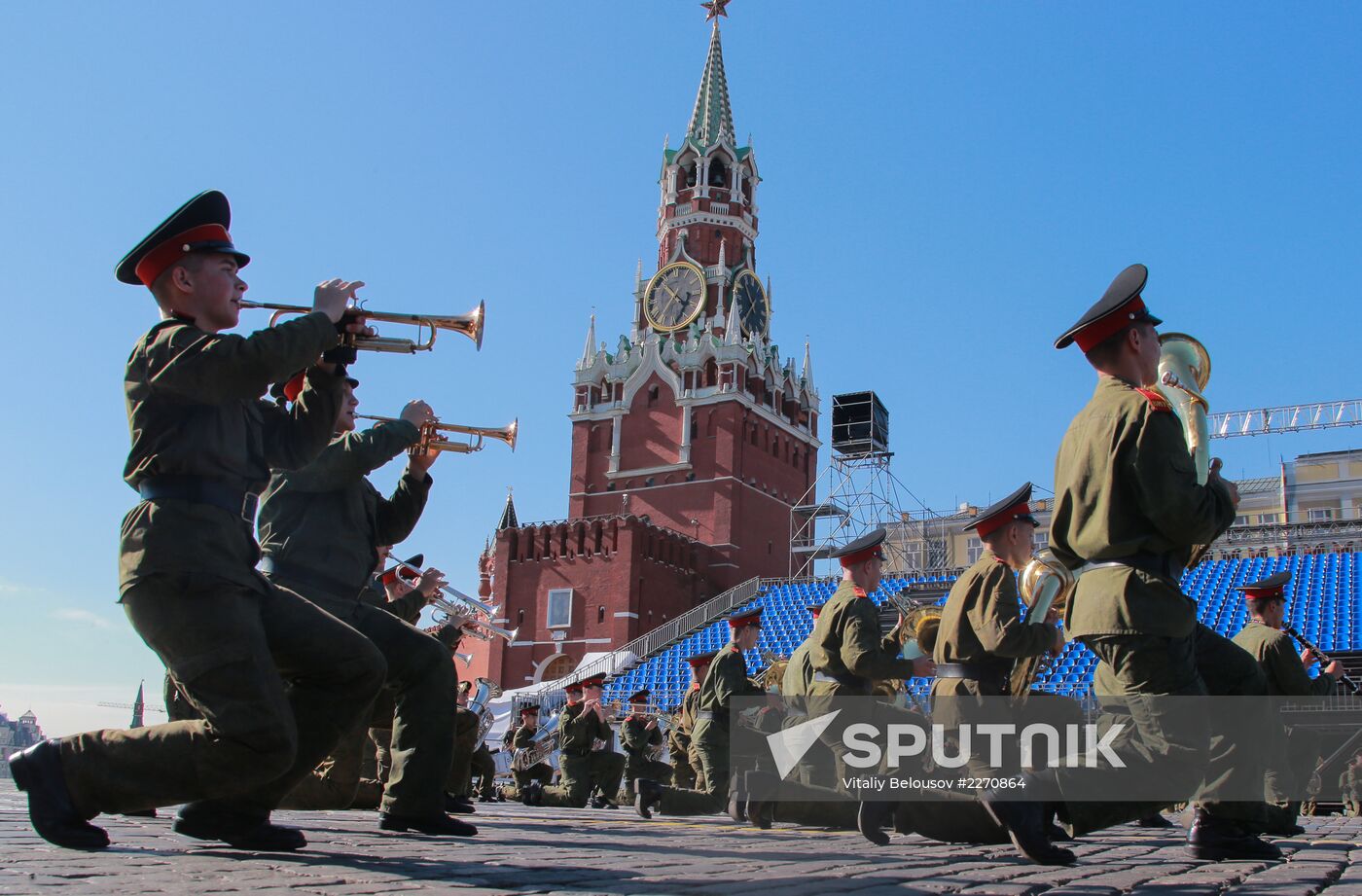 Spasskaya Tower festival rehearsal
