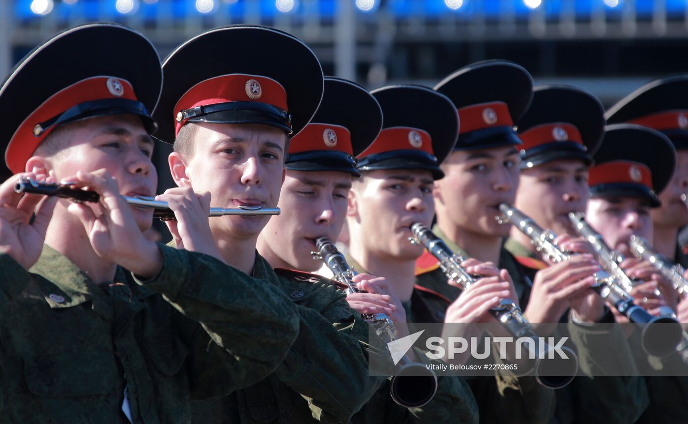 Spasskaya Tower festival rehearsal