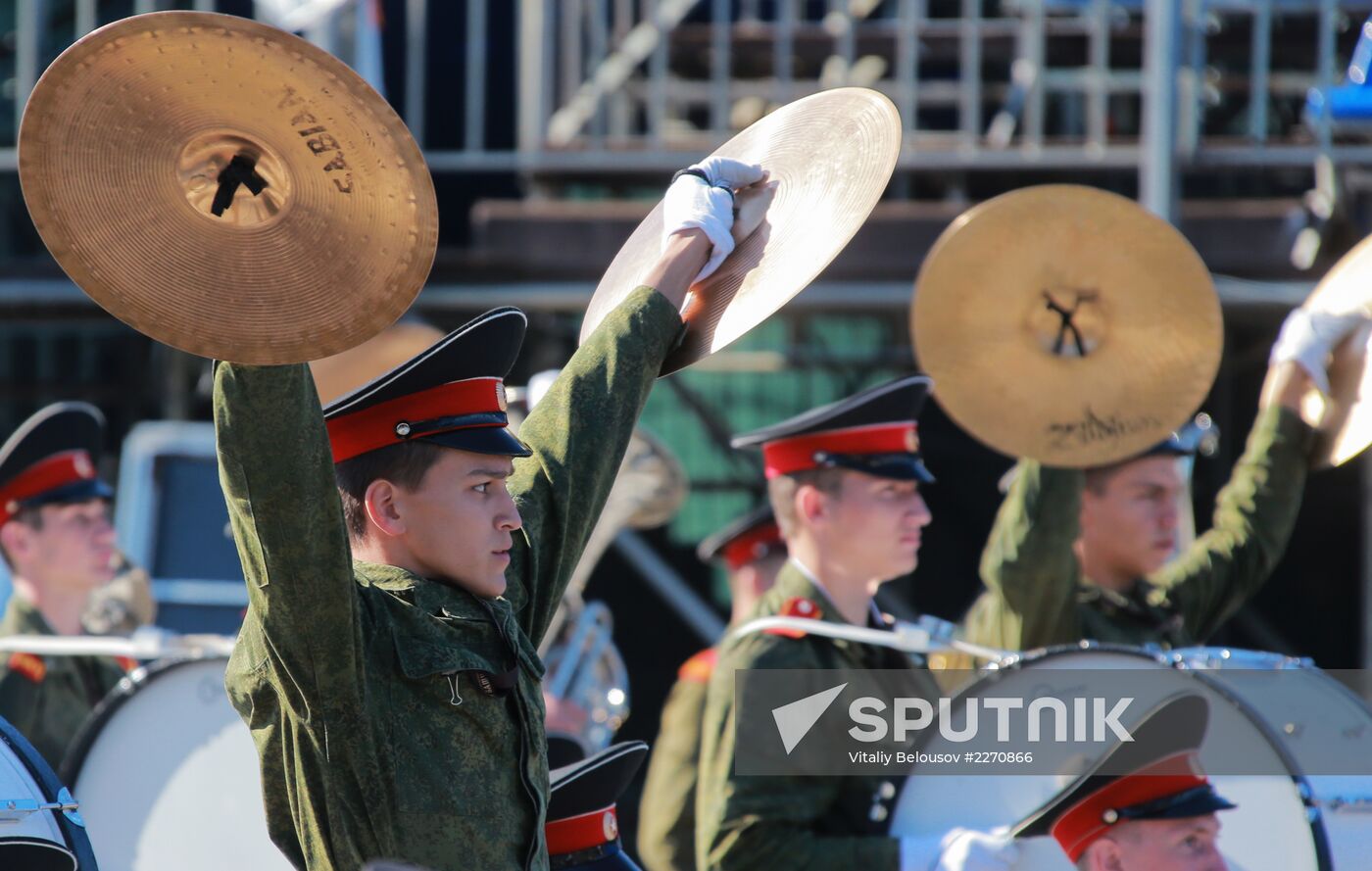 Spasskaya Tower festival rehearsal
