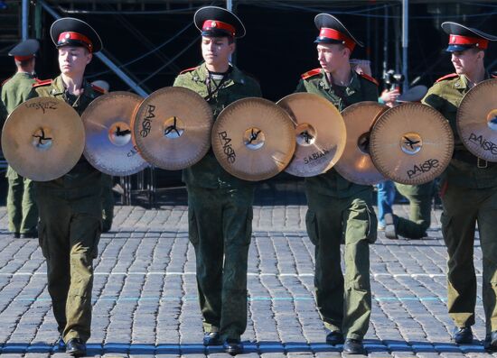 Spasskaya Tower festival rehearsal