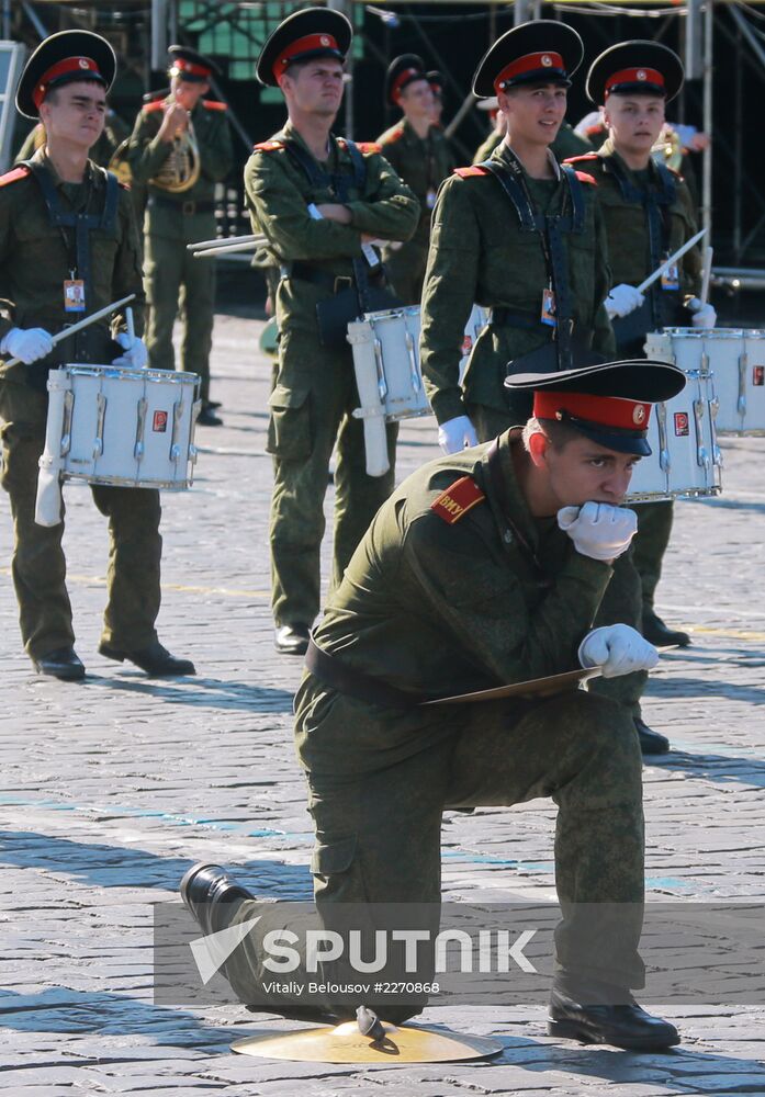 Spasskaya Tower festival rehearsal