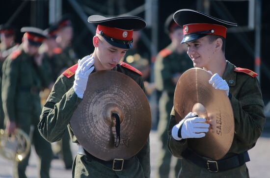 Spasskaya Tower festival rehearsal