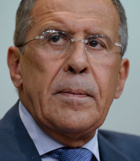 News conference by Foreign Minister Sergei Lavrov
