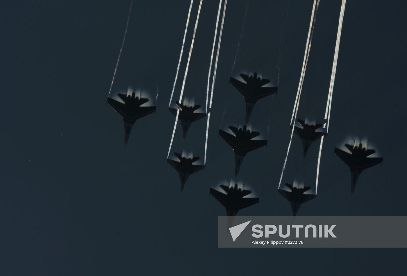 Air show at MAKS 2013