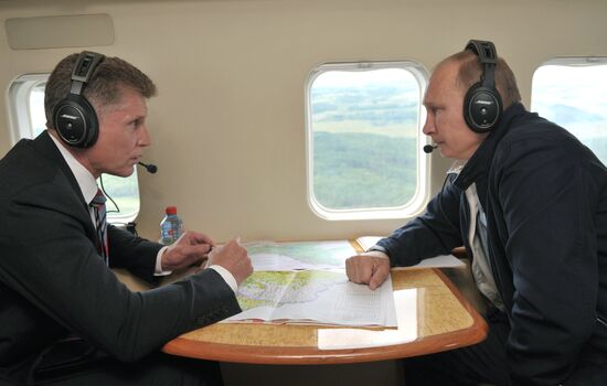 Flood-hit territory of the Jewish Autonomous Region