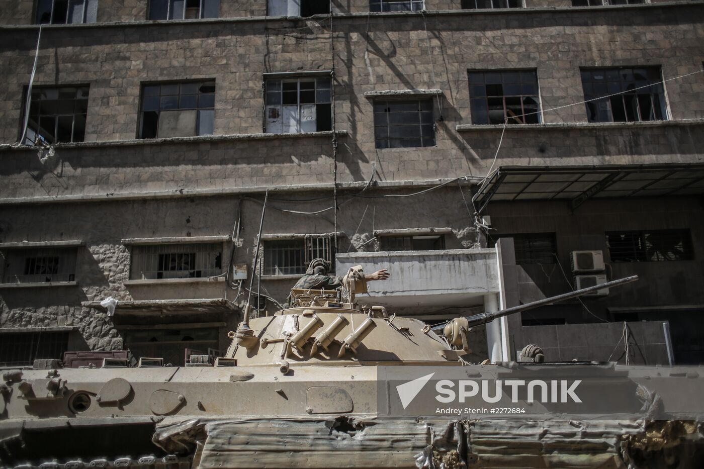 Syrian Army in Damascus surburb