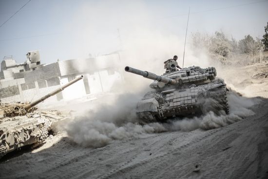 Syrian Army in Damascus surburb
