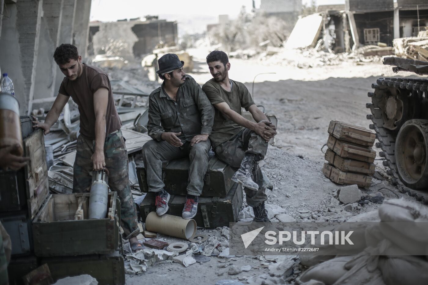 Syrian Army in Damascus surburb