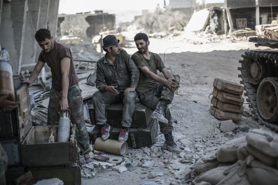 Syrian Army in Damascus surburb