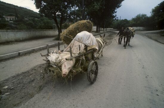 Refugees from villages of Nagorno-Karabakh