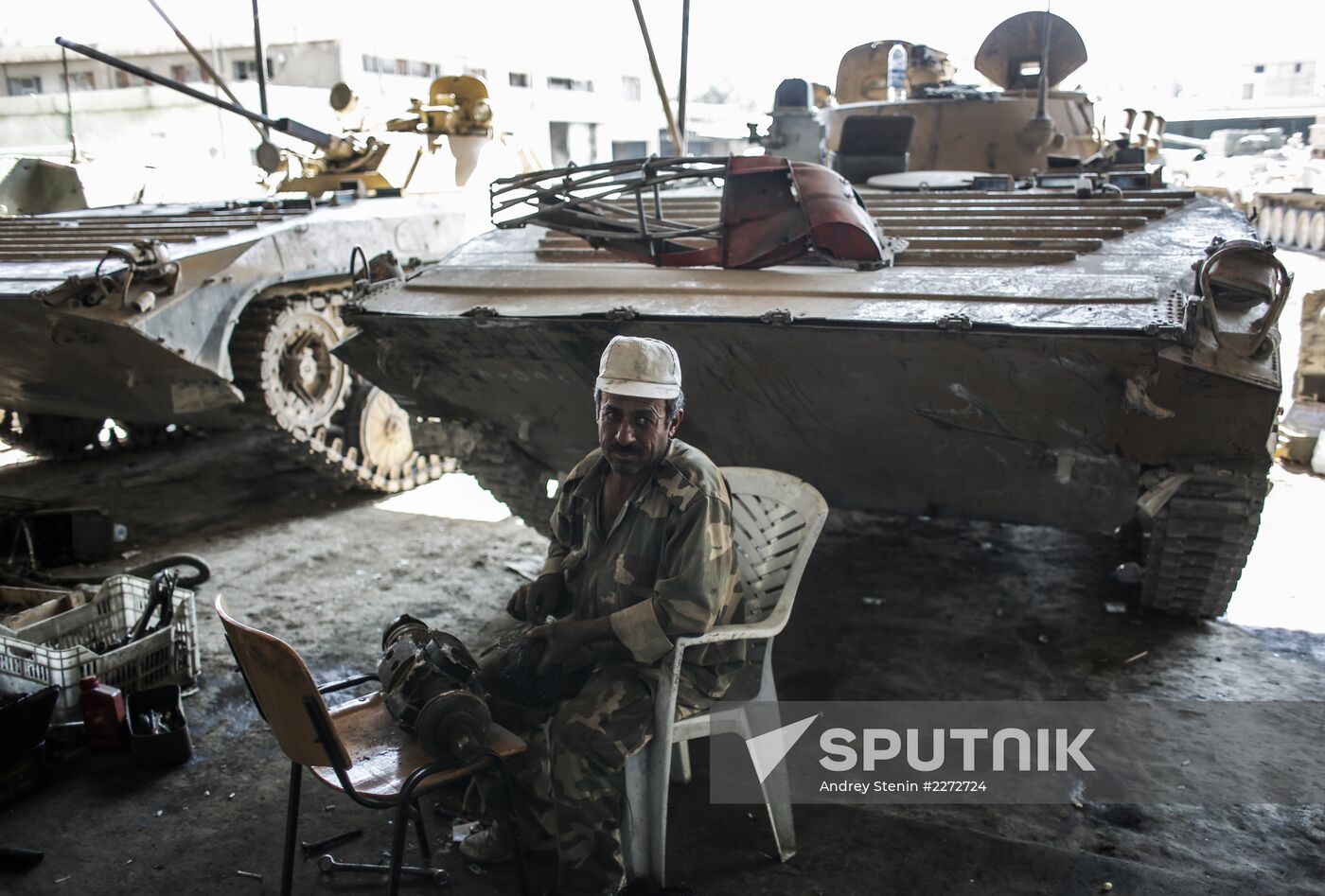 Syrian Army in Damascus surburb
