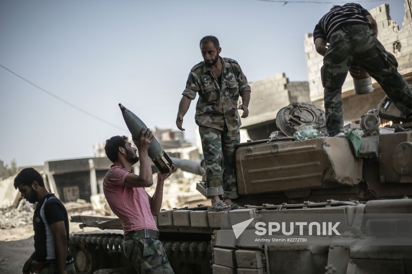 Syrian Army in Damascus surburb