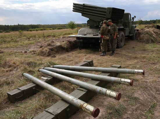 Gun practice of the Baltic Fleet Coast Artillery Corps