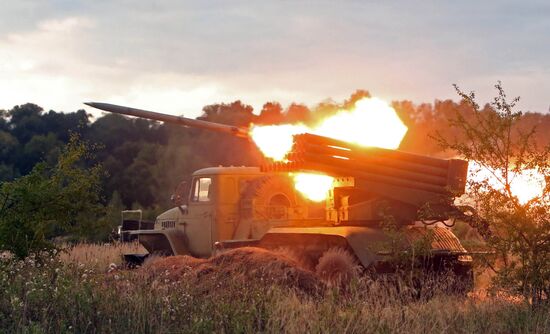 Gun practice of the Baltic Fleet Coast Artillery Corps