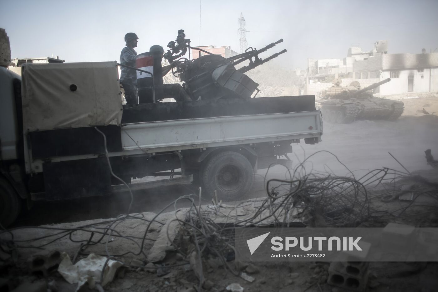 Syrian Army in Damascus outskirts