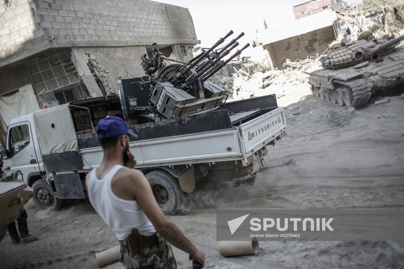 Syrian Army in Damascus outskirts