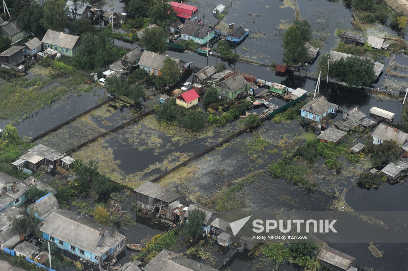 Flood-hit territory of the Jewish Autonomous Region